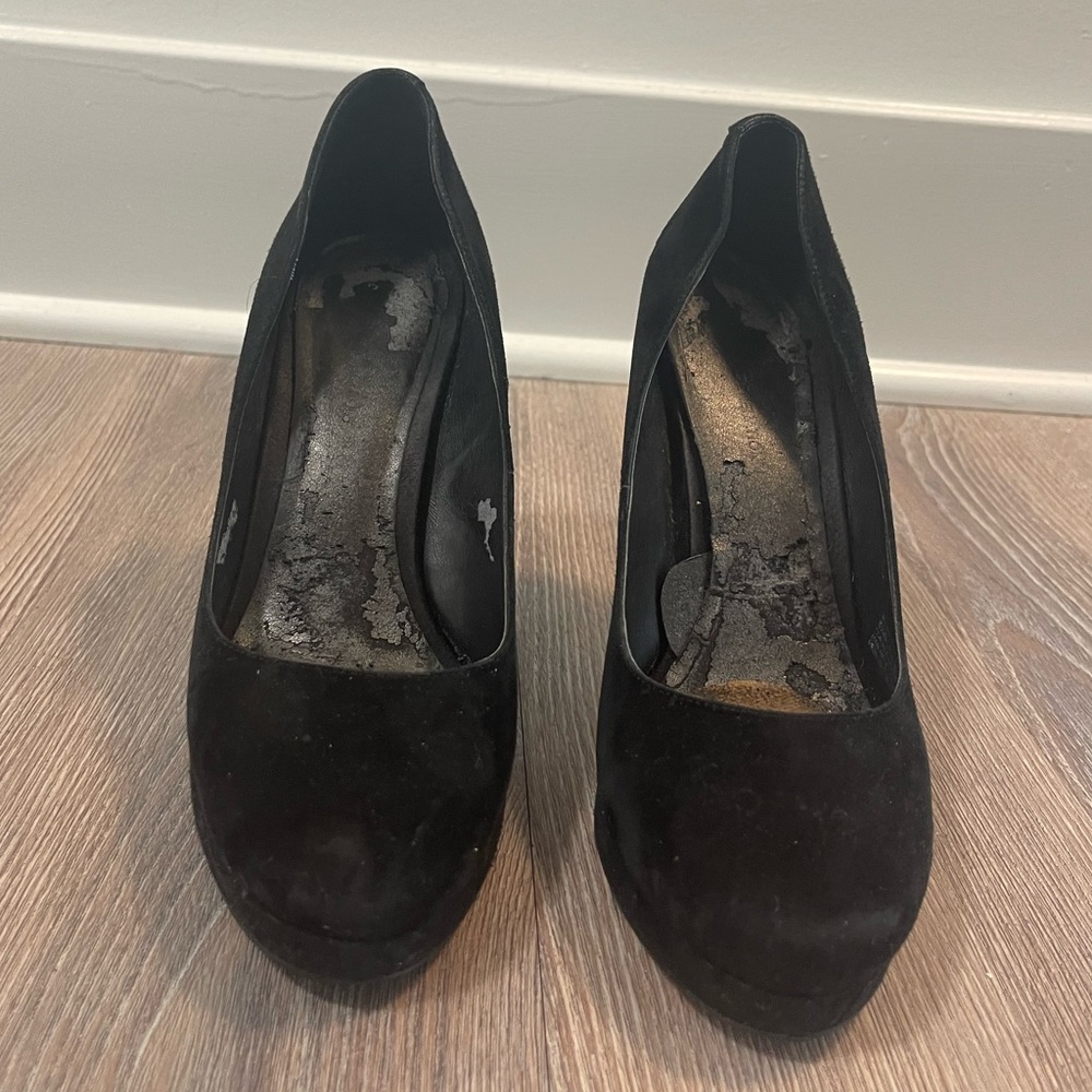 Bcbgeneration Black Suede Platforms - image 2